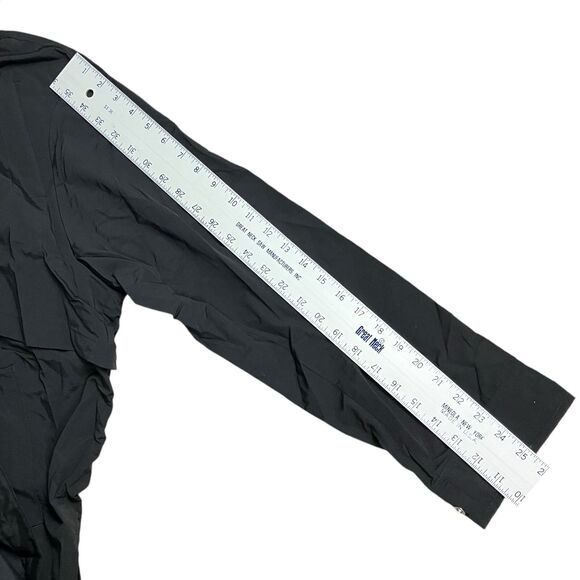 J Crew Rain Jacket XXL Tall Perfect Black Hooded Water Resistant Travel - Picture 11 of 16